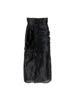 Długa spódnica z dżerseju Maison Margiela czarna