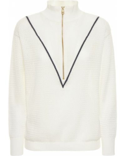 Sweter bawełniany do tenisa Varley, biały