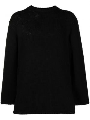 Sweter z okrągłym dekoltem Comme Des Garcons Homme Plus czarny