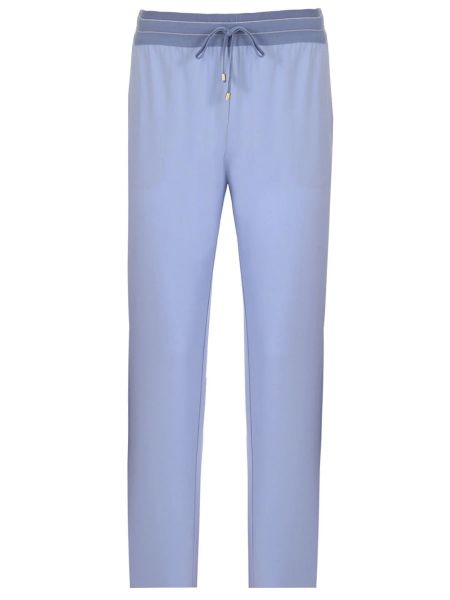 Шерстяные брюки Lorena Antoniazzi голубые