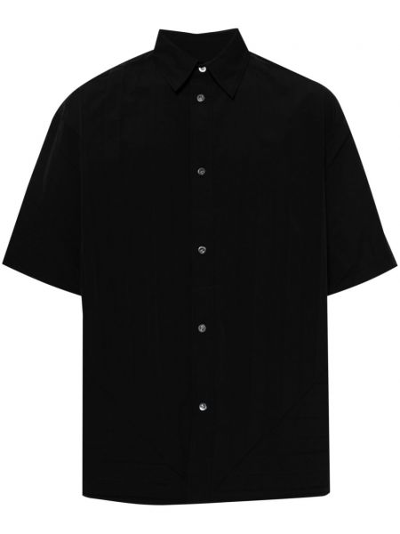 Πουπουλένιο πουκάμισο με κουμπιά Croquis μαύρο