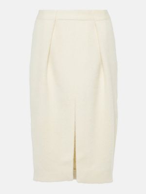 Vlněné midi sukně z alpaky Victoria Beckham