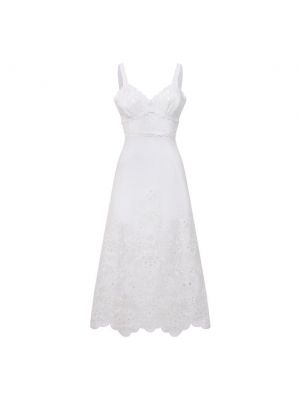Хлопковое платье Dolce & Gabbana белое