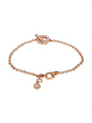 Bracelet en or rose Hermès rose