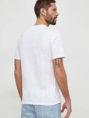 Bavlněné tričko Desigual bílé