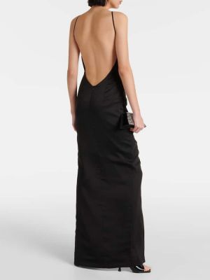 Φλοράλ μάξι φόρεμα από σιφόν Rasario μαύρο