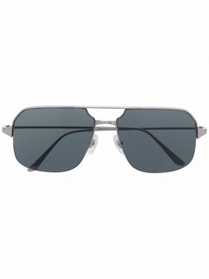 Авиаторы солнцезащитные очки Cartier Eyewear, серебряные