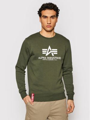 Пуловер Alpha Industries зелено