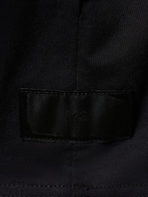 Памучна тениска с къс ръкав Y-3 черно