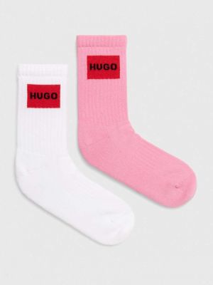 Чорапи Hugo розово