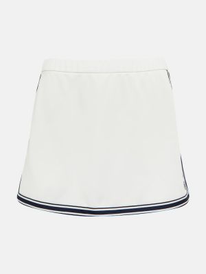 Mini falda de tela jersey Tory Sport blanco