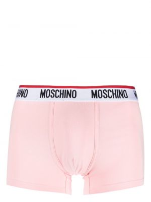 Boxeri cu imagine Moschino roz