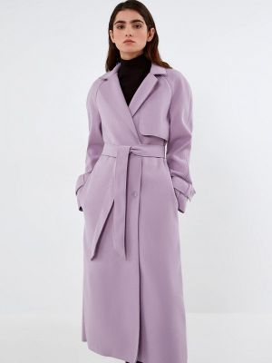 Пальто Zarina, фиолетовое