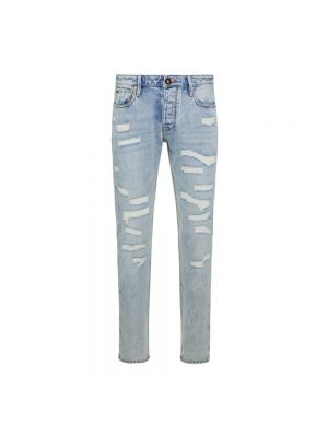 Niebieskie jeansy skinny slim fit Emporio Armani