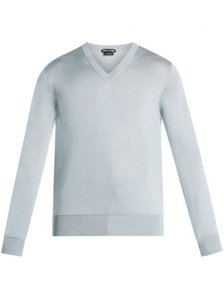 Jedwabny sweter z dekoltem w serek Tom Ford
