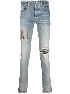 Slitna skinny fit-jeans Amiri blå