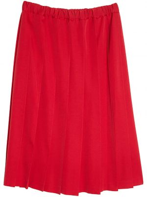 Czerwona spódnica wełniana plisowana Comme Des Garcons Girl