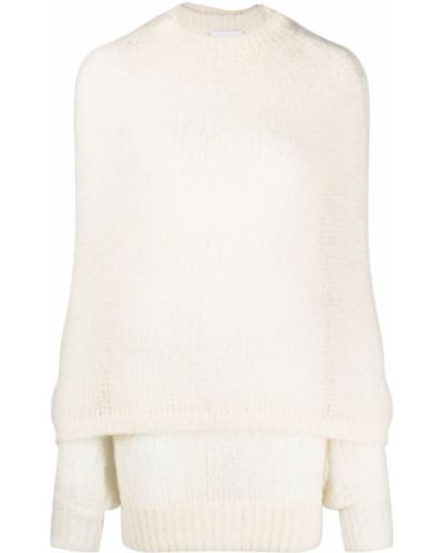 Пуловер Erika Cavallini бяло
