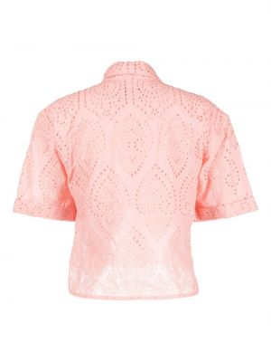 Koszula bawełniana Forte Dei Marmi Couture różowa