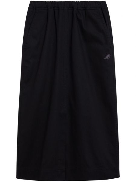 Bavlnená midi sukňa s výšivkou Sport B. By Agnès B. čierna