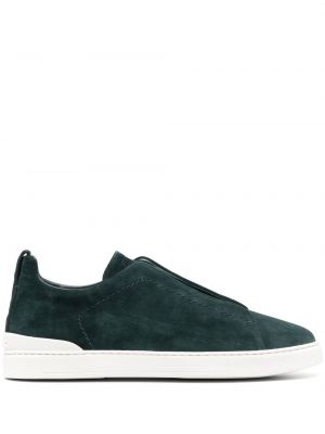 Glide på slip-on sneakers Zegna grøn