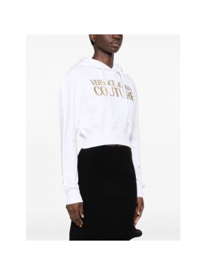 Bluza z kapturem polarowa Versace Jeans Couture biała