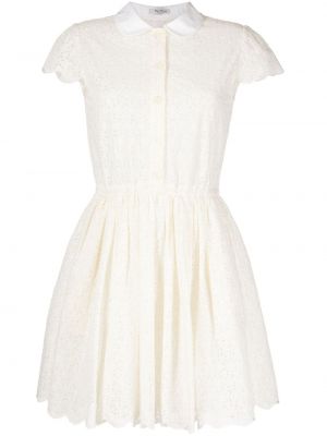 Sukienka koronkowa Miu Miu Pre-owned biała