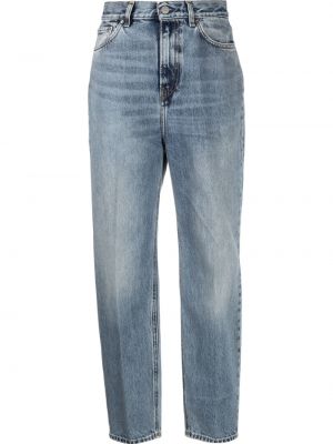 Bavlněné skinny džíny Totême modré