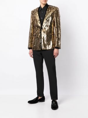 Pailletten blazer Dolce & Gabbana gold