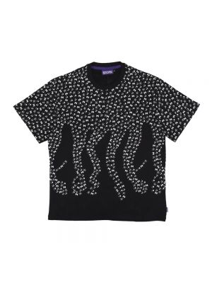 T-shirt mit spikes Octopus schwarz
