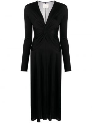 Dlouhé šaty s výstřihem do v Isabel Marant černé