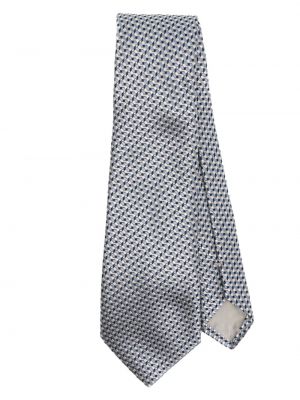 Копринена вратовръзка Giorgio Armani синьо