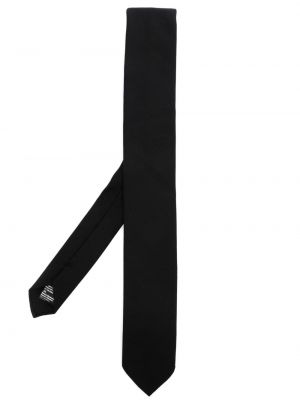 Vlnená kravata Boss čierna