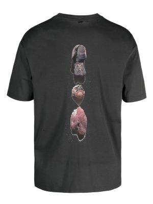 Kokvilnas t-krekls ar apdruku Song For The Mute pelēks