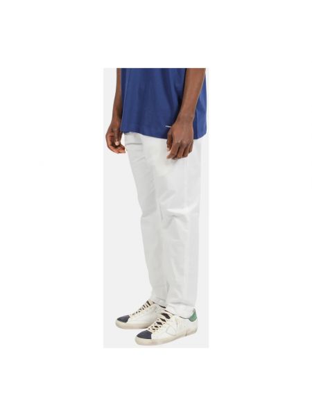 Pantalones chinos de algodón White Sand blanco