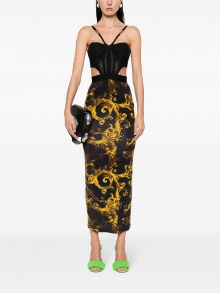 Koktejlové šaty s potiskem Versace Jeans Couture