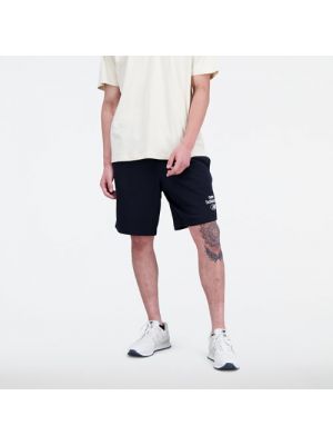 Fleece shorts aus baumwoll New Balance schwarz
