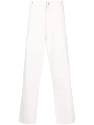 Proste spodnie Emporio Armani białe