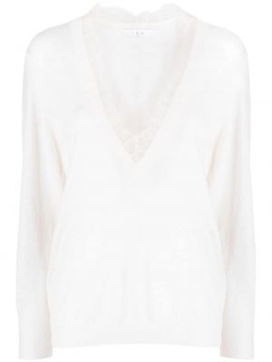Пуловер с дантела Iro бяло