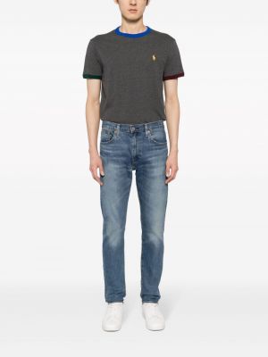 T-shirt brodé en coton Ralph Lauren Rrl gris