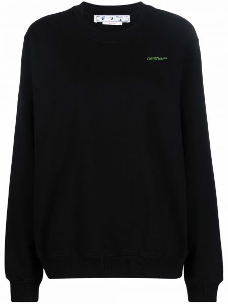 Trykt bomull sweatshirt Off-white