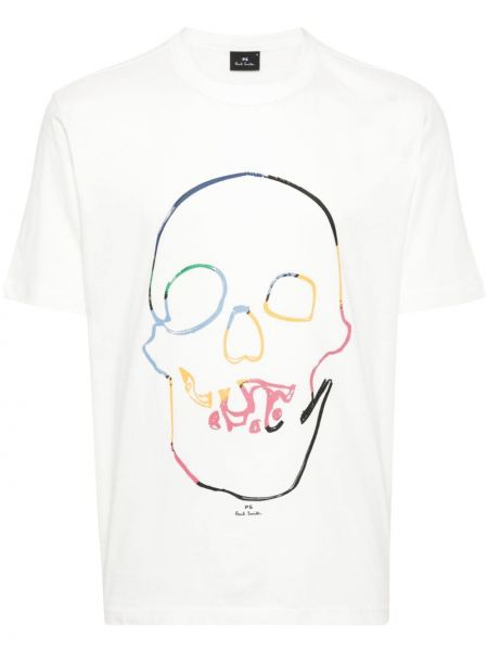 T-shirt aus baumwoll mit print Ps Paul Smith weiß