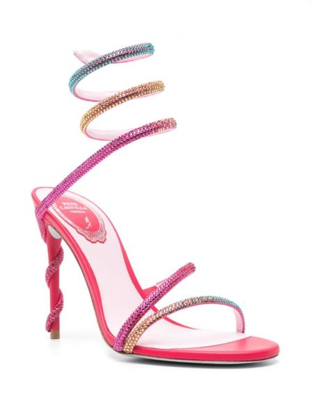 Leder sandale Rene Caovilla pink