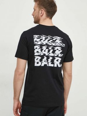 Bavlněné tričko s potiskem Balr. černé