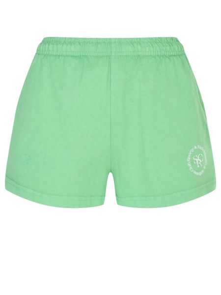Хлопковые шорты Sporty And Rich зеленые