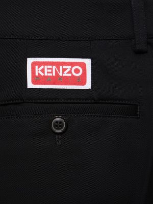 Pantaloni scurți din bumbac Kenzo Paris negru