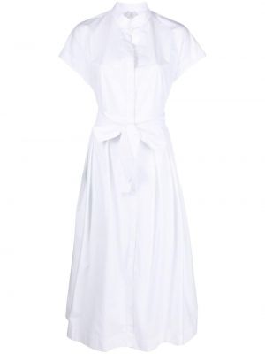 Robe chemise en coton Eleventy blanc