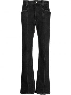 Rovné kalhoty Isabel Marant černé