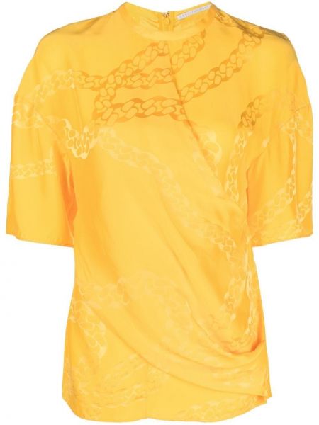 Блуза с принт Stella Mccartney жълто