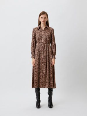 Платье-рубашка Pennyblack коричневое